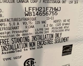 Frigidaire Freezer