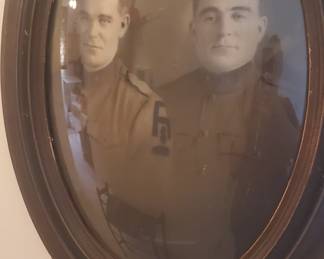 Vintage bubble glass frames 