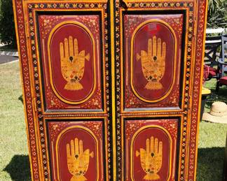 HAND painted cabinet (get it )