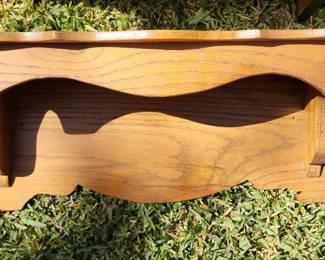 wooden shelf