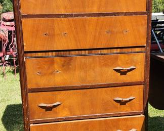 vintage waterfall dresser