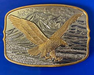 200th Anniversary American Eagle Belt Buckle 24K Highlights
