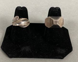 Sterling Silver Rings One Possibly Cellini