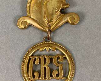 Monocraft Monogram Brooch With Removable Lettering