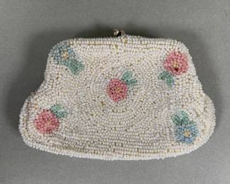 Flower Beaded Coin Purse