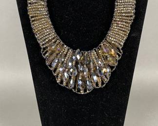 Large Statement Beaded Collar Necklace