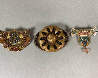 Vintage Mixed Metal Brooches