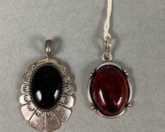 Sterling Silver Mounted Pendants