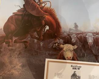 Signed Chuck DeHaan art prints with COA's