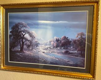 Jack Bryant signed, framed print