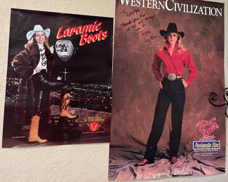 The iconic Rodeo Queen Pam Minick vintage posters. 