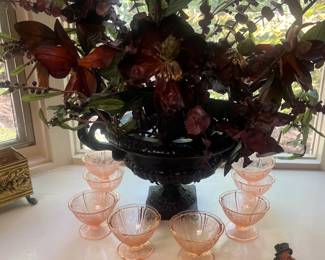 Depression Glass dessert cups
