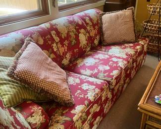 Floral queen sleeper sofa