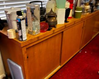 Huge long credenza with tons of storage, originally from the Alico Building. 