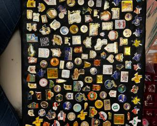 Amateur Softball Association hat pins from all over the world! If you played slow- or fast-pitvu  softball in Waco in the 1970s through 1990s you may recognize some of the merch in this sale. 