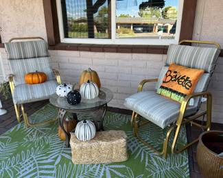 PATIO FURNITURE, FALL/HALLOWEEN DECOR IS SOLD