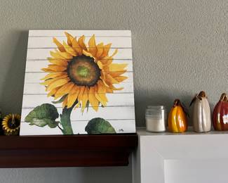 SUNFLOWER DECOR, HOLIDAY DECOR