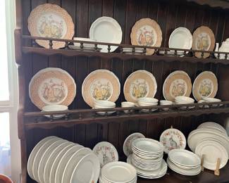 EASTER DISHES, WHITE DINNERWARE ASSORTED MAKERS - MIKASA, VILLERY AND BOCH, ETC.