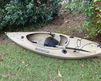Heritage 9’ sit in kayak with paddle.