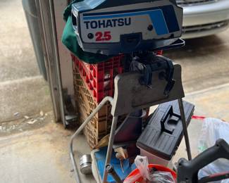 Tohatsu 2.5 HP outboard motor. Two cycle.