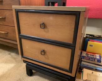 #36 Wood/Laminate 2 drawer End Table - 18x19x23 $40.00