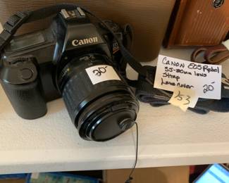 #154 Canon EOS Rebel 35-80 MM lens strap lens cover $20.00