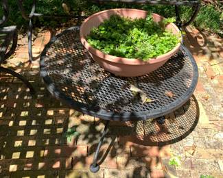 #51 Wrought Iron Table 24x17 $25.00