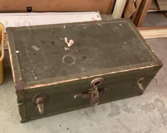 #62 Green Trunk 31x19x13 $20.00