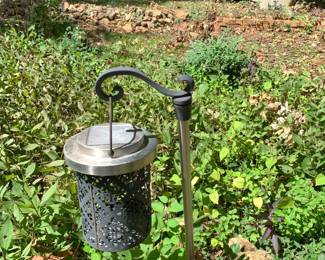 #53 Solar Light hanging (3 of them) 26" tall $20.00