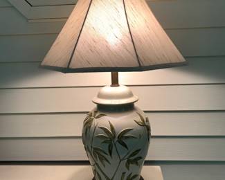 #34 Bamboo 3D Raised Design Lamp - 29"Tall $45.00