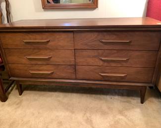 #37 Style-House Executive Furniture Mid-Century Chest of 6 Drawers - 56.5Lx19Wx30 $275.00
