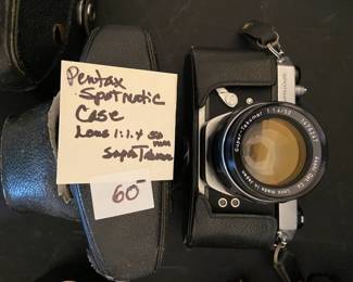 #177 Pentax Spot Matic case Lens 1:1.4 50mm $60.00