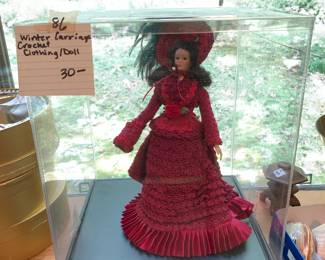 #87 Winter Carriage Crochet/Winter Clothing Doll $30.00