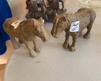 #82 Pair of iron horse Book Ends - 6" Tall $25.00