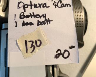 #130 Canon Optura video camera 1 battery no charger as is $20.00