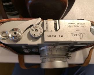 #139 Leica DBP M3 855936 Leather case collapable lens and lens case 3 pieces $1,200.00