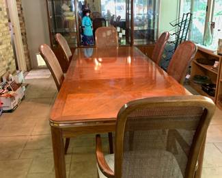 #1 Thomasville Table w/2 leaves - 68-9'x 42x30 $100.00
sorry no chairs included