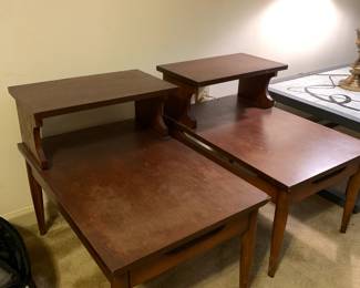 #41 Wood Step End Table (as is finish) - 18x27x22 $30.00
#42 Wood Step End Table (as is finish) - 18x27x22 $30.00