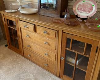 Arts and crafts oak buffet