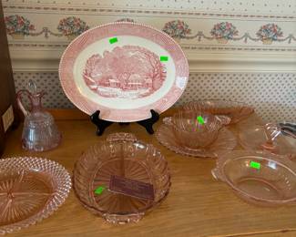 Pink depressing glass 