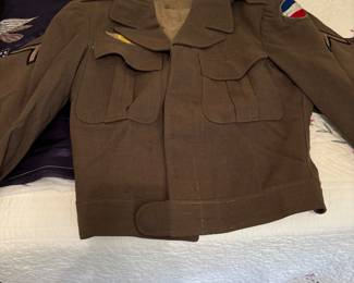 Military wool jacket