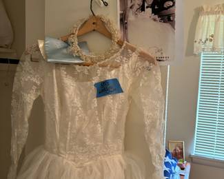 Vintage wedding  dress with provenance