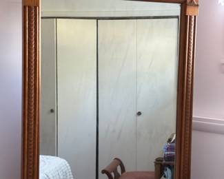 Tall 7’?  Cheval  oak mirror! Fantastic 
