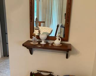Ethan Allen mirror and shelf