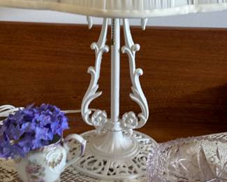 Cast iron lamp Shabby Chic