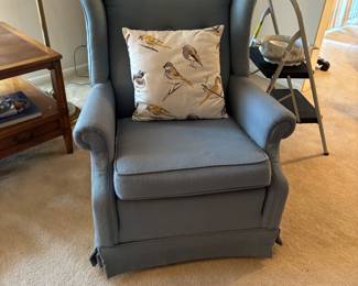 Blue recliner