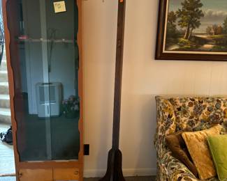 Gun case and arts/crafts coat tree 