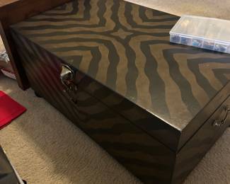Trunk with elephant accents