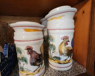 Vintage Rooster Cannisters