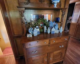 Vintage Sideboard with Mirror